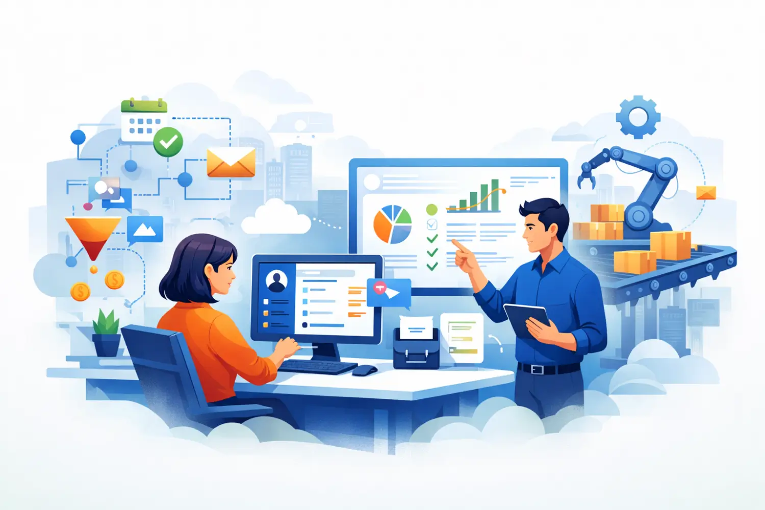 Business Automation and CRM for MSMEs